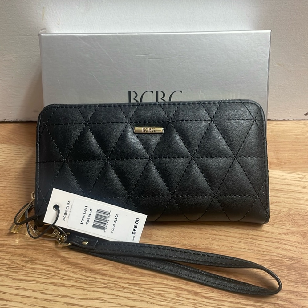 BCBG “Tara” Zip Around Wristlet Wallet